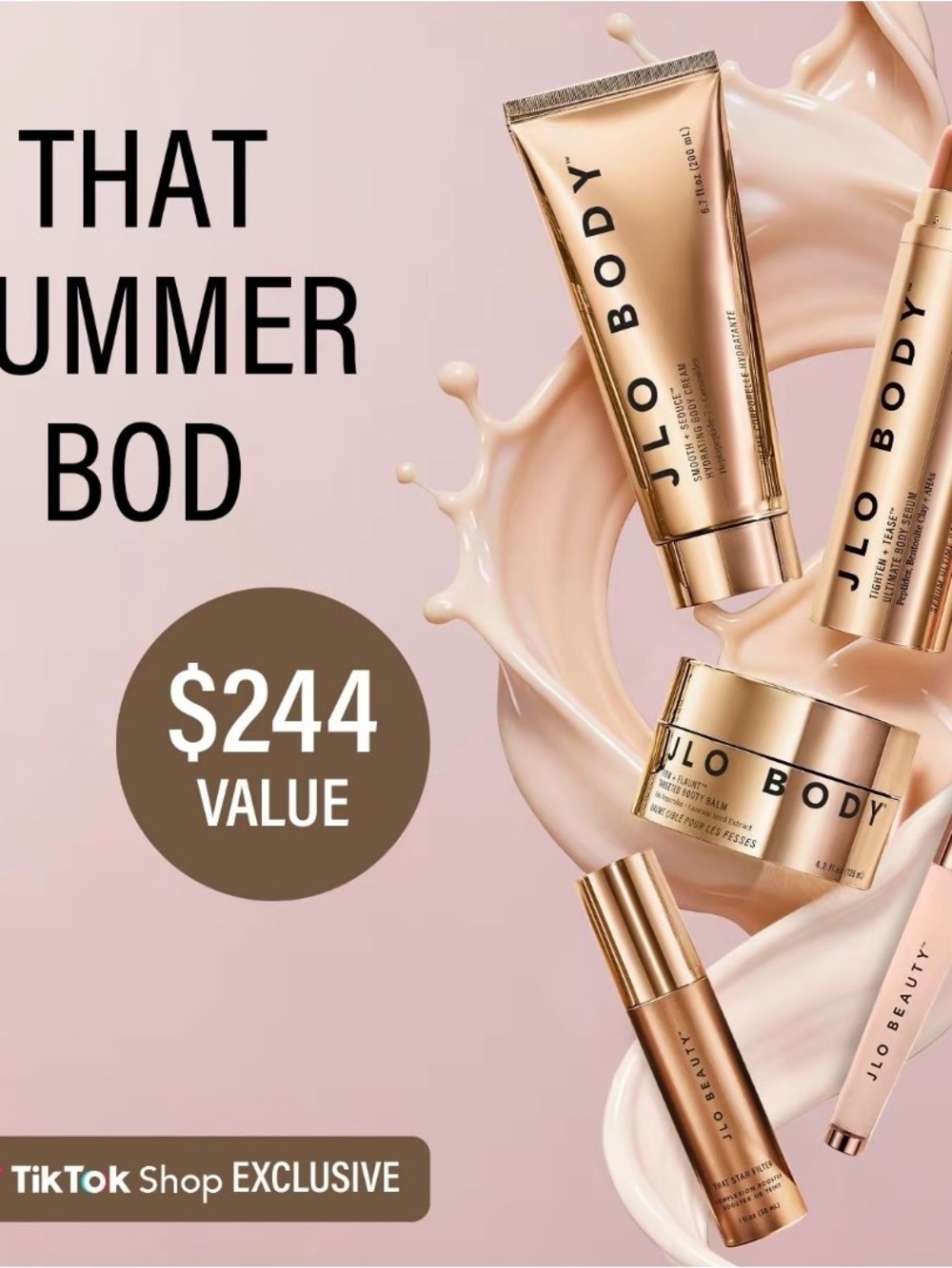 JLo Body Radiance Moisturizer — Rose Gold Hydrating Body Cream